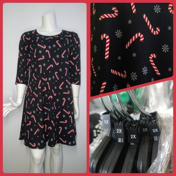 Holiday Christmas cheer Tunic Dress Plus size 2X and 3X - Picture 1 of 8